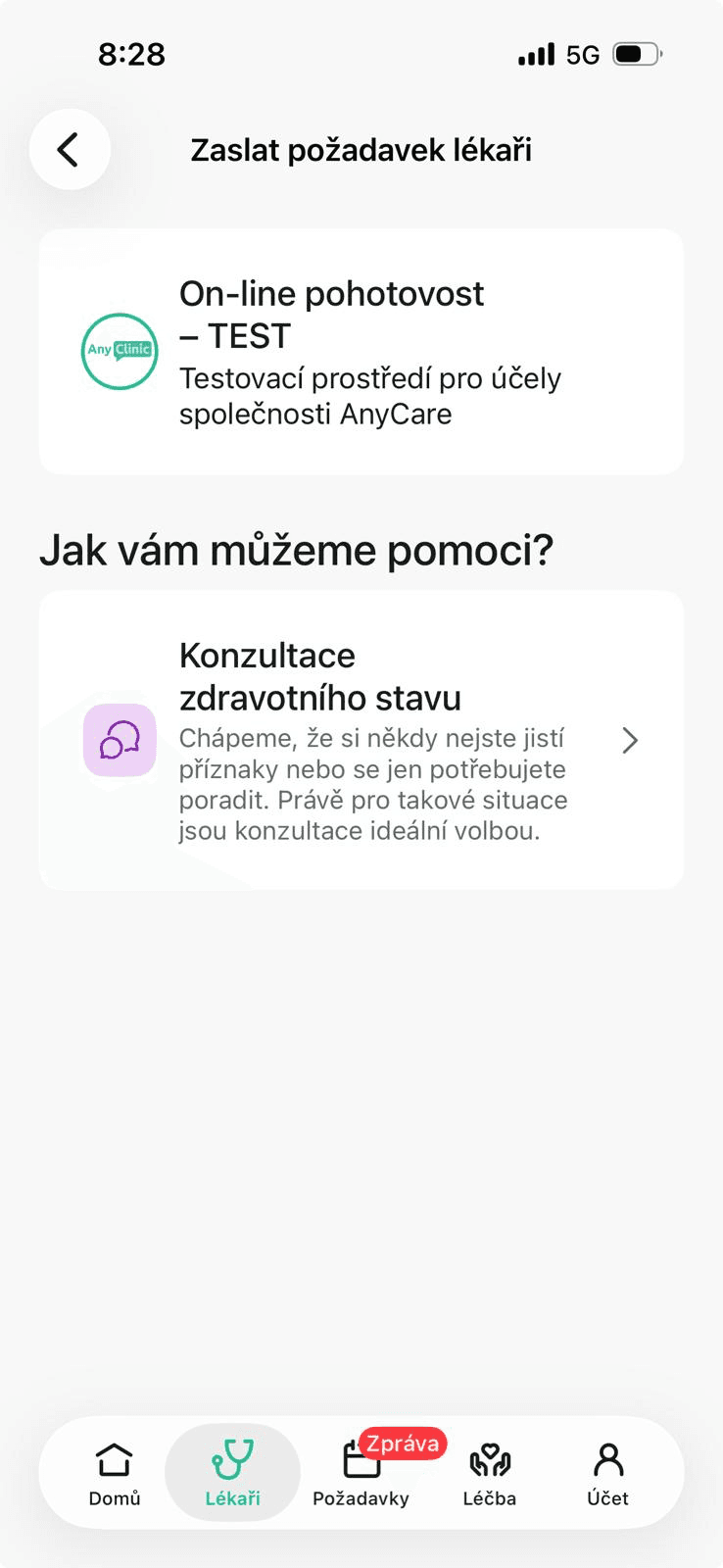 Náhled mobilní aplikace Medevio